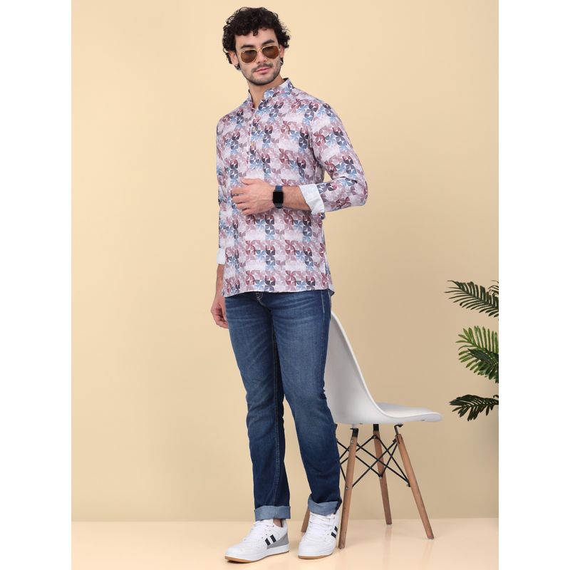 Kraft India Men Cotton Multi-Color Printed Short Kurta (38)