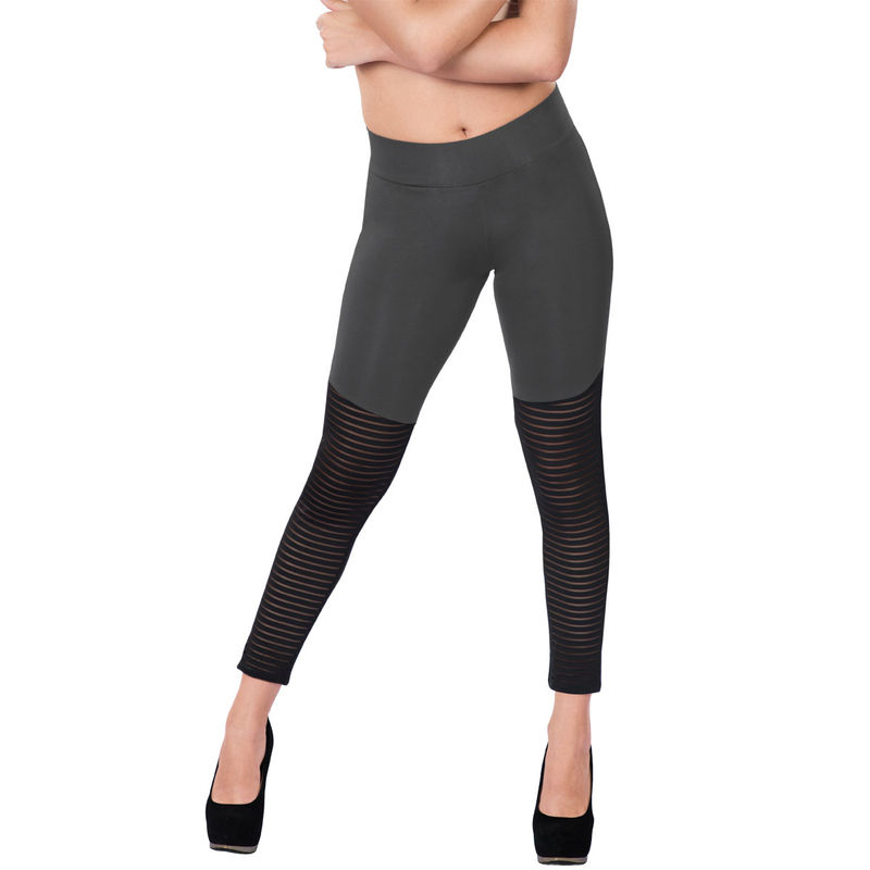 Dermawear Activewear Pant AS-7001 Striped Pants - Grey (L)