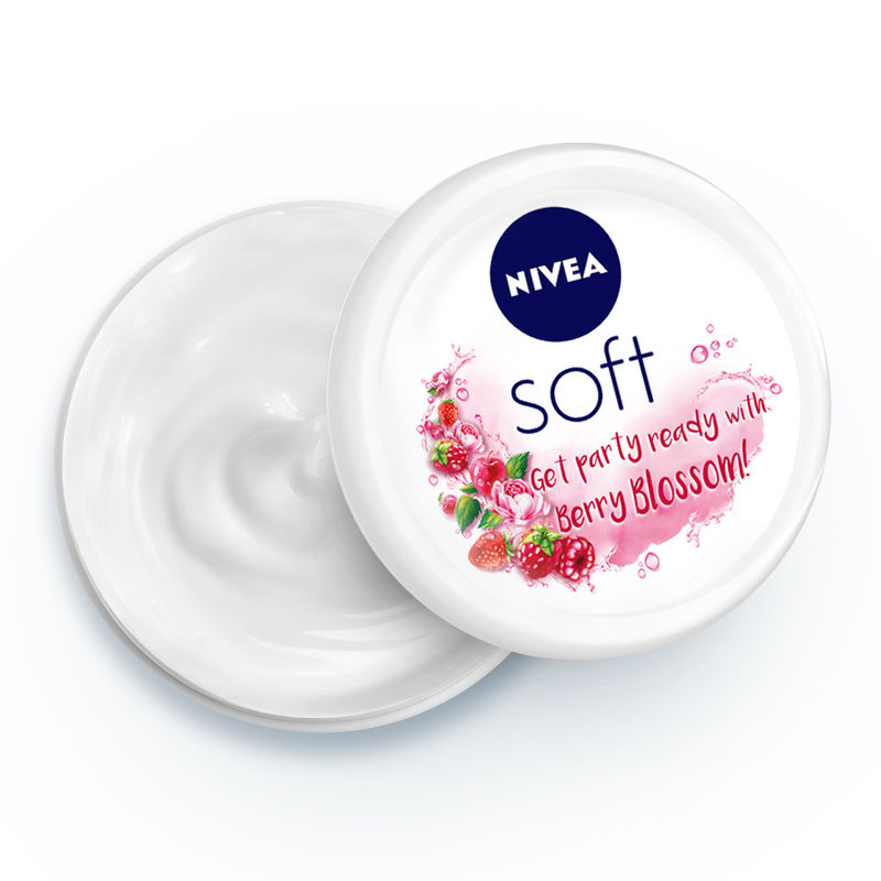 NIVEA Soft Light Moisturizing Cream Berry Blossom Fragrance With ...