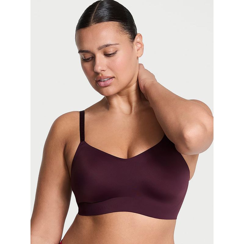 Victoria's Secret Bare Lightly Lined Wireless Comfort Full Bra Wine (L)