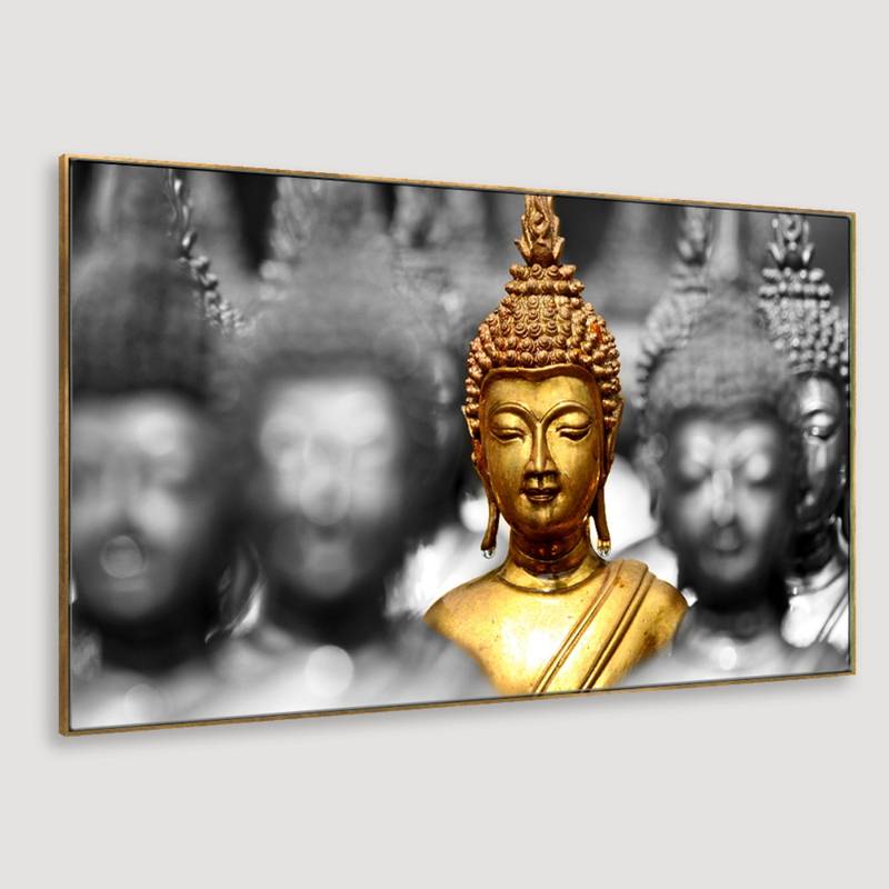 Buy WallMantra Golden Buddha Spiritual Canvas Print Online