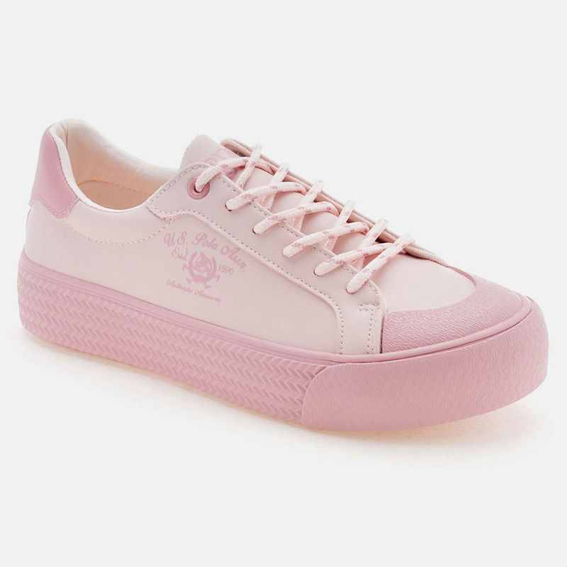 U.S. POLO ASSN. Women KAYLA Lt. Pink Sneakers (UK 5)