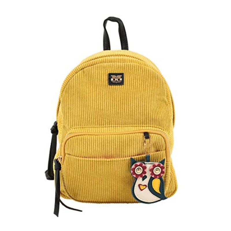 Chumbak Retro Corduroy Backpack Mustard Buy Chumbak Retro Corduroy