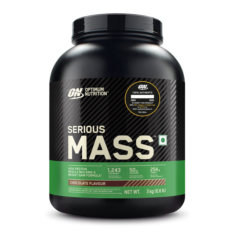 Optimum Nutrition (ON) Serious Mass High Protein Weight Gainer Formula - Chocolate