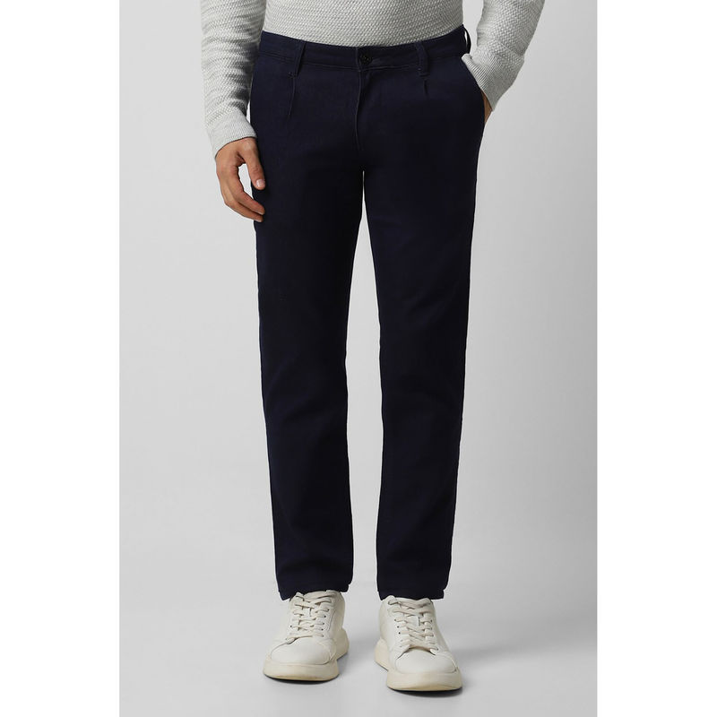 Van Heusen Men Navy Blue Dark Wash Slim Fit Jeans (32)