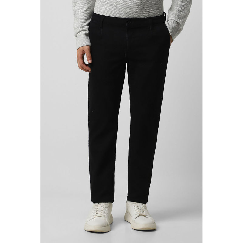 Van Heusen Men Black Dark Wash Slim Fit Jeans (38)