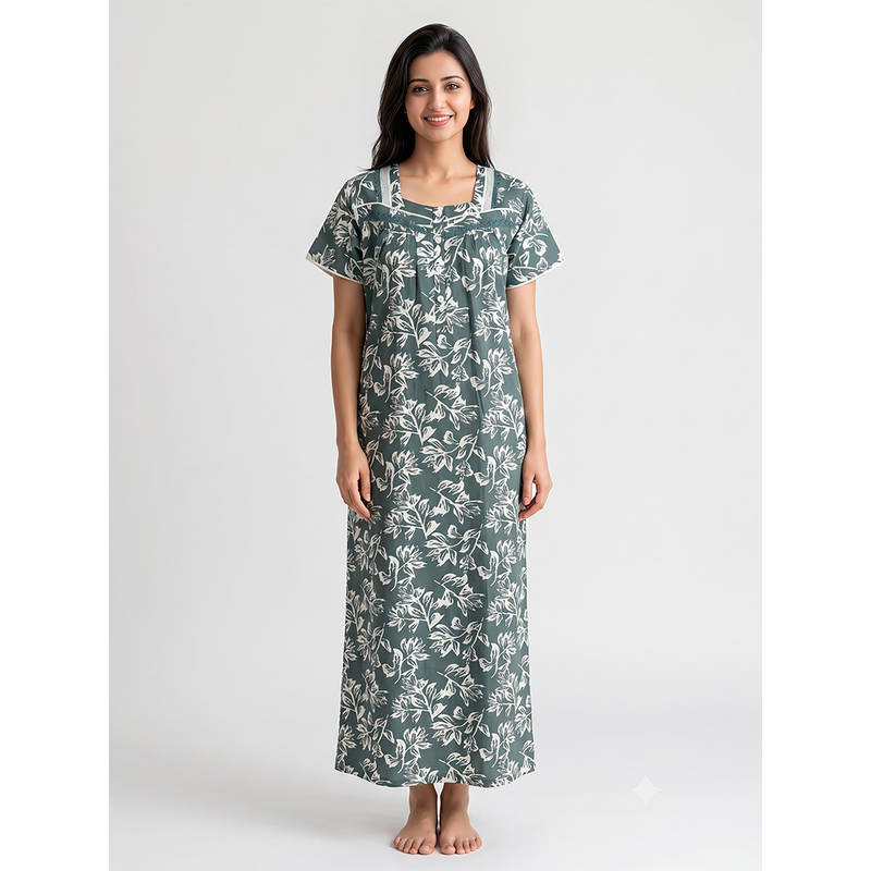 Juliet Women Grey Polyviscose Nighty (M)