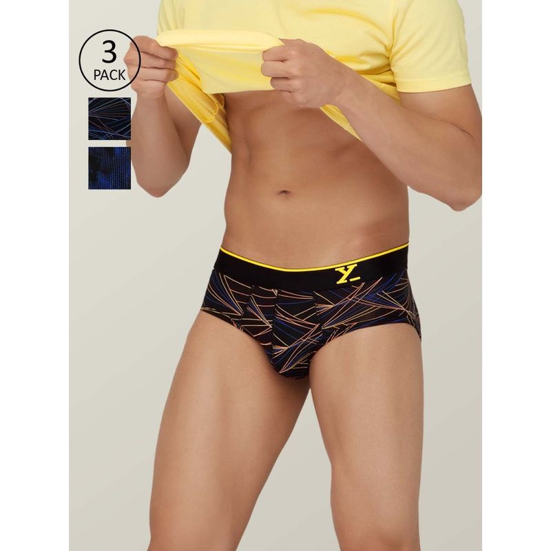 XYXX Flux Modal Innerwear Ultra-soft & Breathable Underwear for Men Multi-Color (Pack of 3) (S)