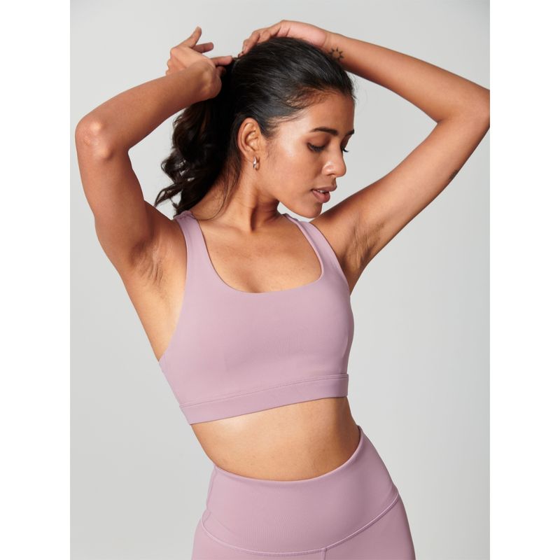 Strongr.Athleisure Women Rose Racerback Sports Bra (M)