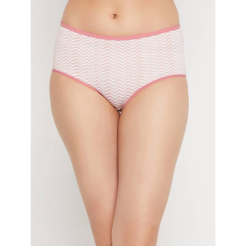 Clovia Cotton High Waist Outer Elastic Hipster Panty (M)