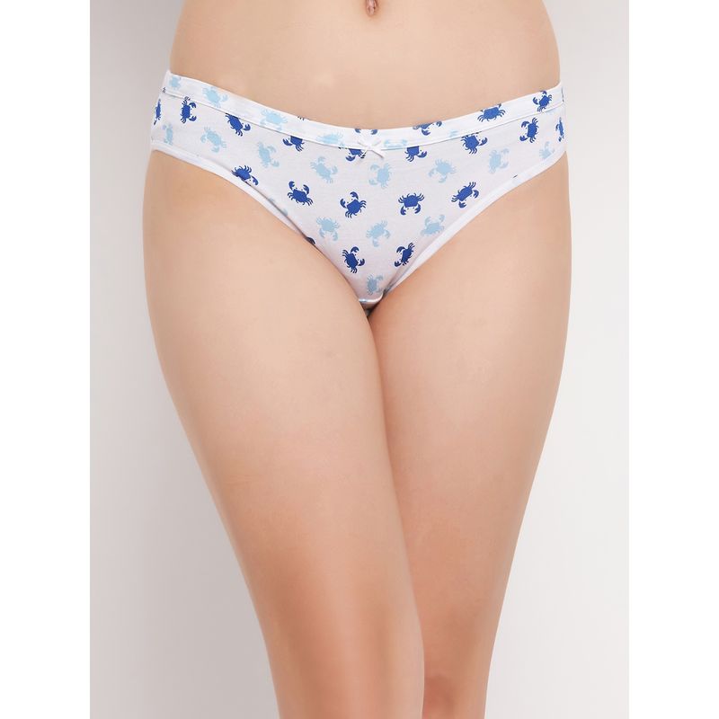 Clovia Cotton Low Waist Outer Elastic Bikini Panty (S)