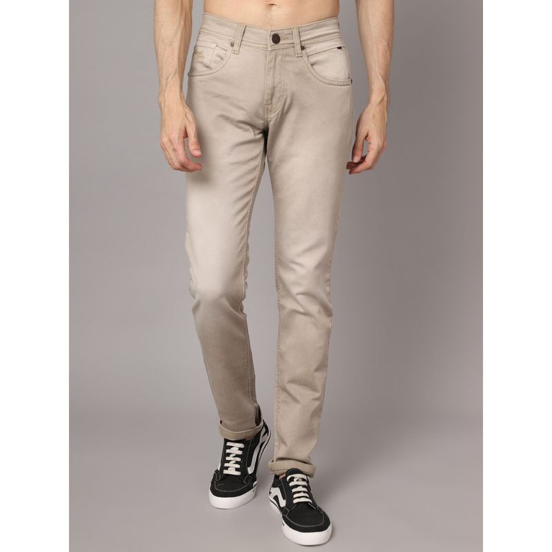 Cantabil Men Beige Jeans (40)
