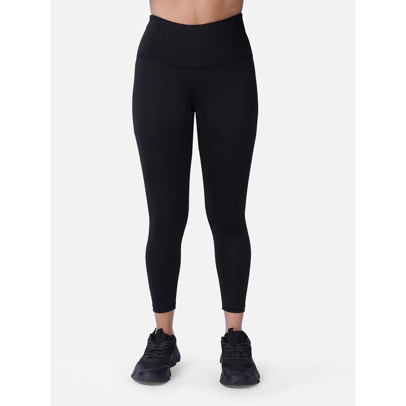 Wear Jukebox Black Solid Skinny Fit Tights (S)