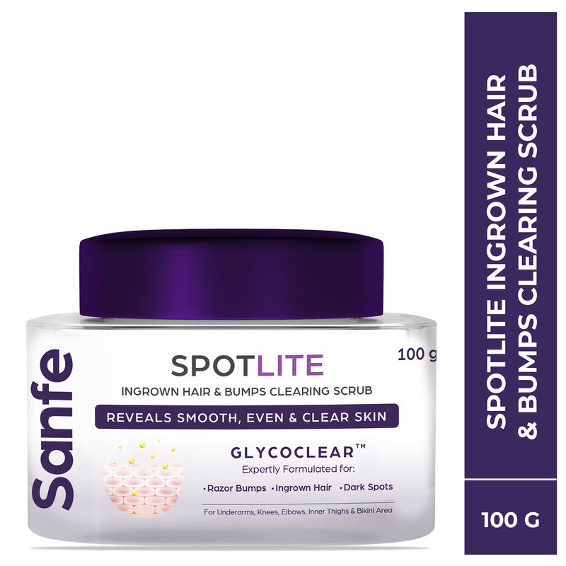Buy Sanfe Spotlite Ingrown Hair & Bumps Clearing Body Scrub For