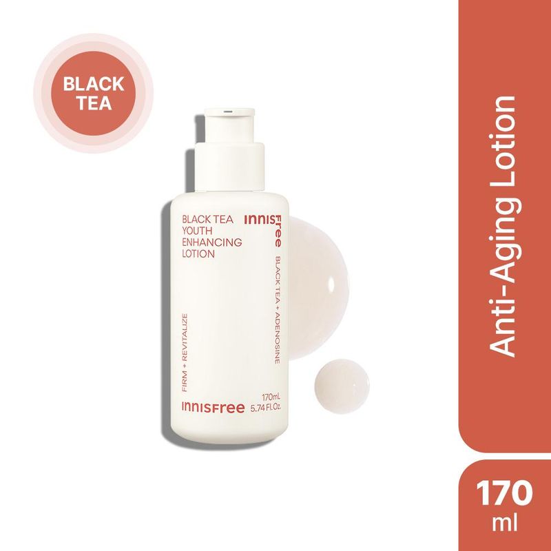 Buy Innisfree Black Tea Youth Enhancing Lotion For AntiAging Firms