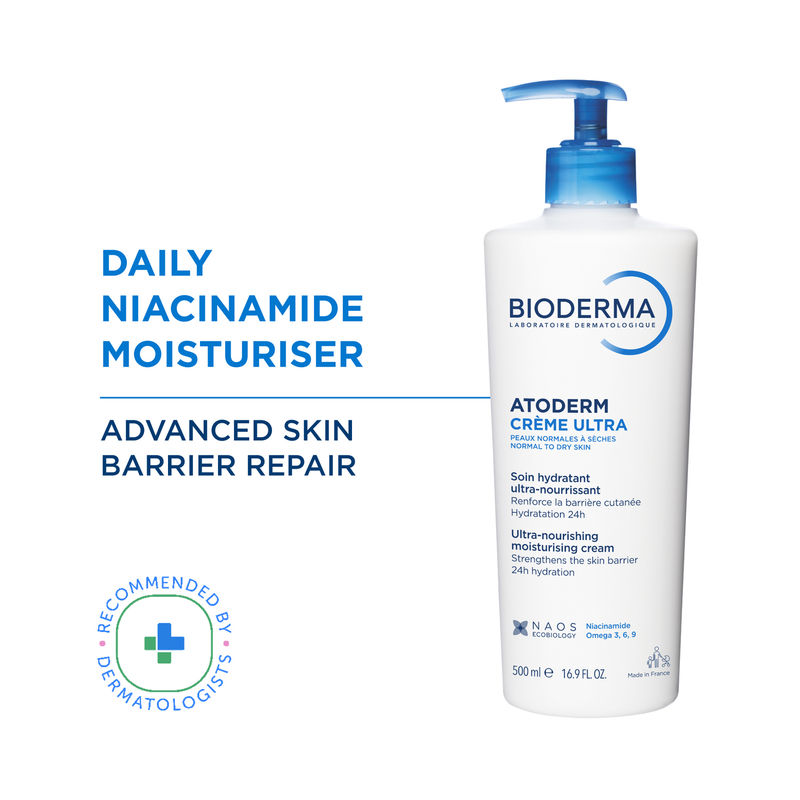 Bioderma Niacinamide Moisturizer - Atoderm Creme Ultra-Boosts Hyaluronic Acid, Ceramides