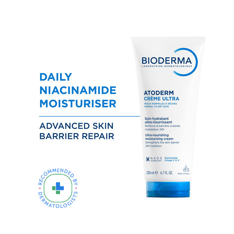 Bioderma Atoderm Creme Ultra-Nourising Moisturising Cream Boosts Hyaluronic Acid, Ceramides