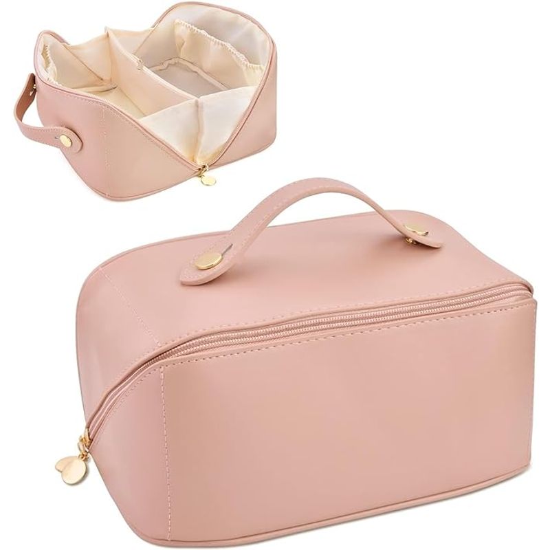 Buy Bronson Professional Travel Makeup Bag Cosmetic Storage Faux ...