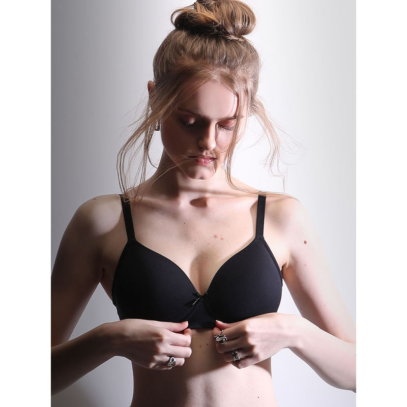 Vero Moda Intimates Black Full Coverage Padded Non-Wired Bra (32C)