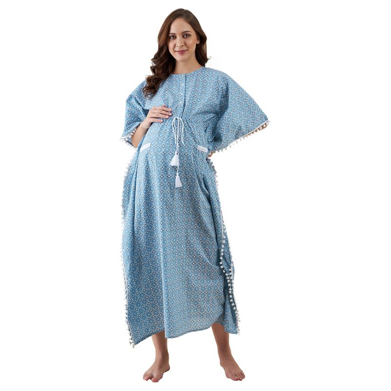 The Kaftan Company Patterned Geometric Floral Maternity & Feeding