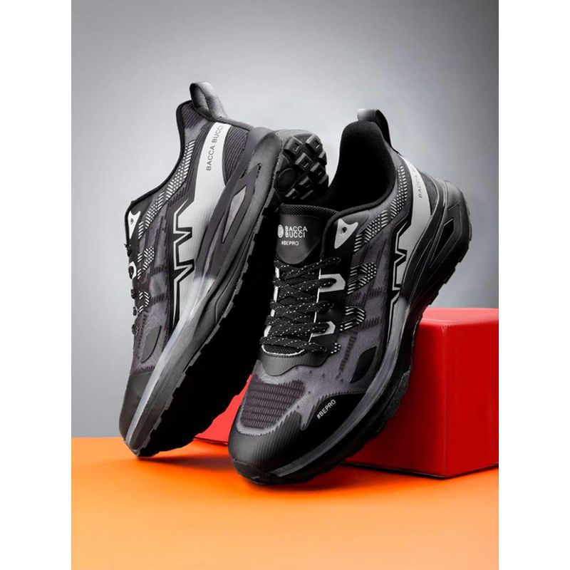 Bacca Bucci Axiom Mens Running Shoes - Black (UK 9)