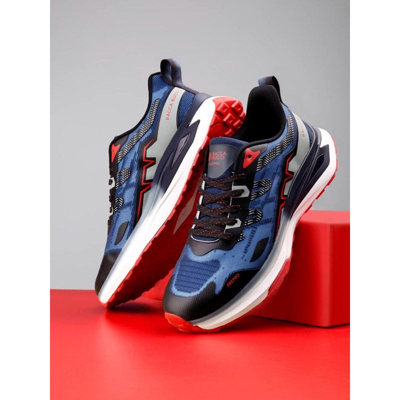 Bacca Bucci Axiom Mens Running Shoes - Navy Blue (UK 9)