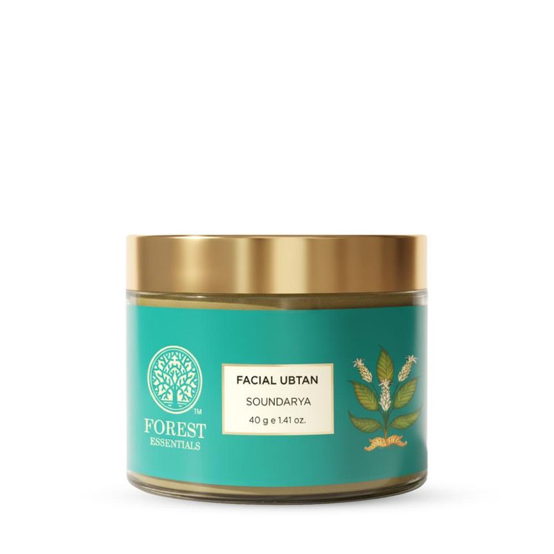 Forest Essentials Facial Ubtan Soundarya Ayurvedic Face Mask Anti Ageing Face Pack with Turmeric