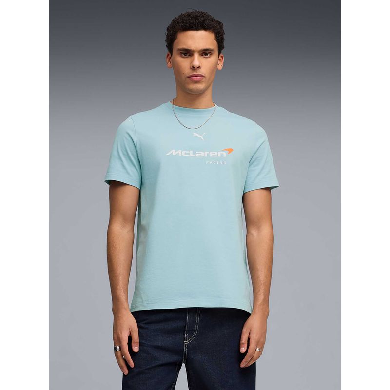 Puma Mclaren Racing Mens Big Logo T-Shirt Blue (XS)