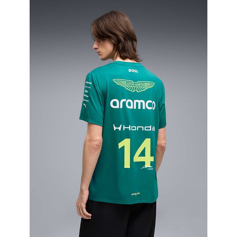 Puma X Aston Martin Aramco F1 Team Replica Alonso Jersey Green (L)