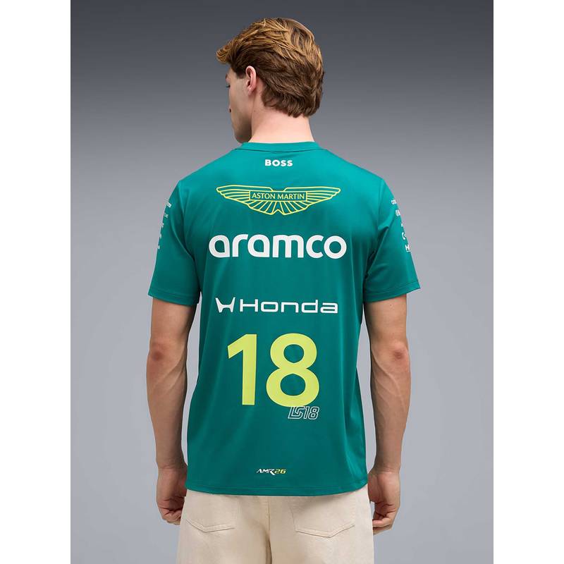 Puma X Aston Martin Aramco F1 Team Replica Stroll Jersey Green (L)