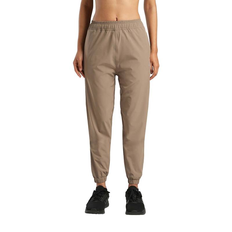 Tego Beige Polyester Solid Women Jogger (S)