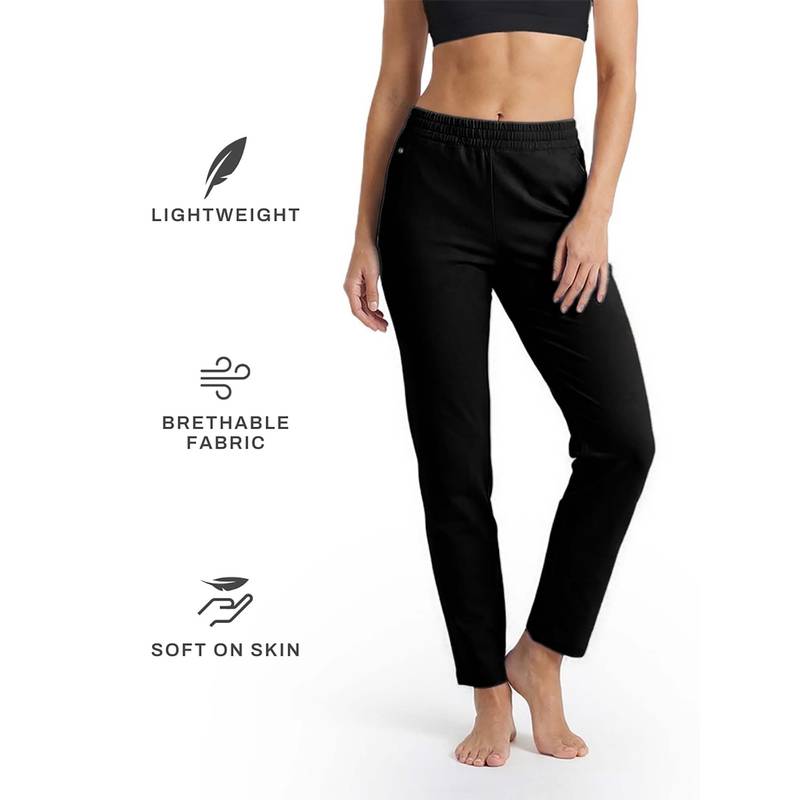 Tego Black Elastomultiester Solid Women Trackpant (XS)