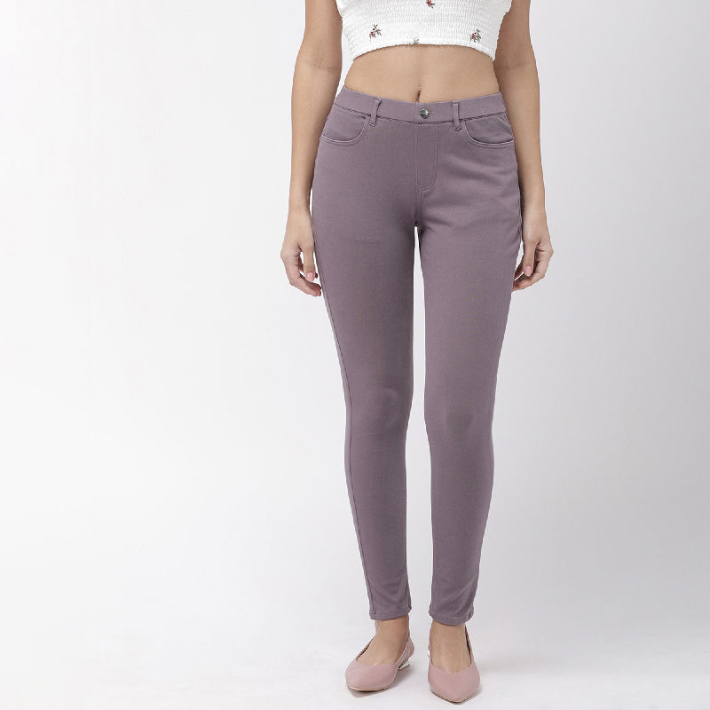 Wine Regular Fit Jeggings main image 1