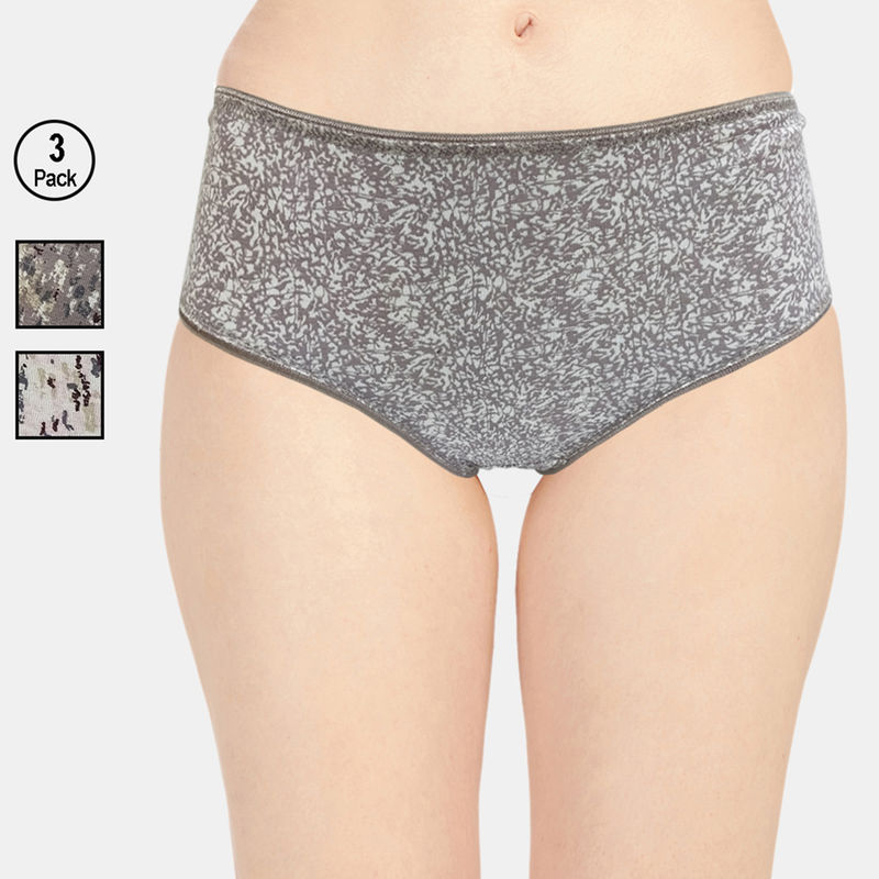 Sonari 2516 Women's Cotton Hipsters Pack Of 3 Panties - Multi-Color (M)