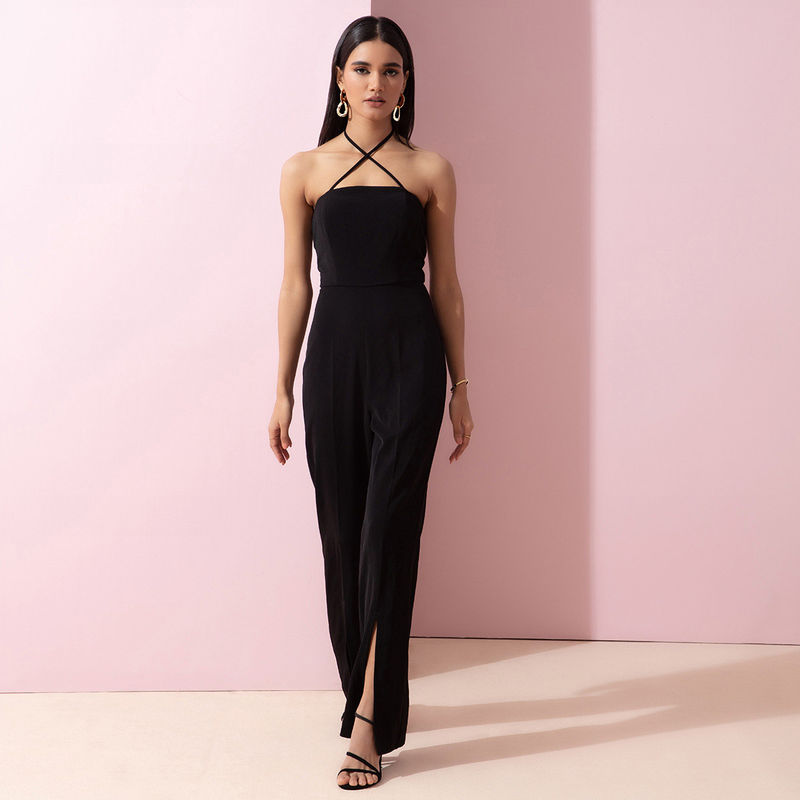 RSVP by Nykaa Fashion Black Glam On Fleek Jumpsuit (XS)