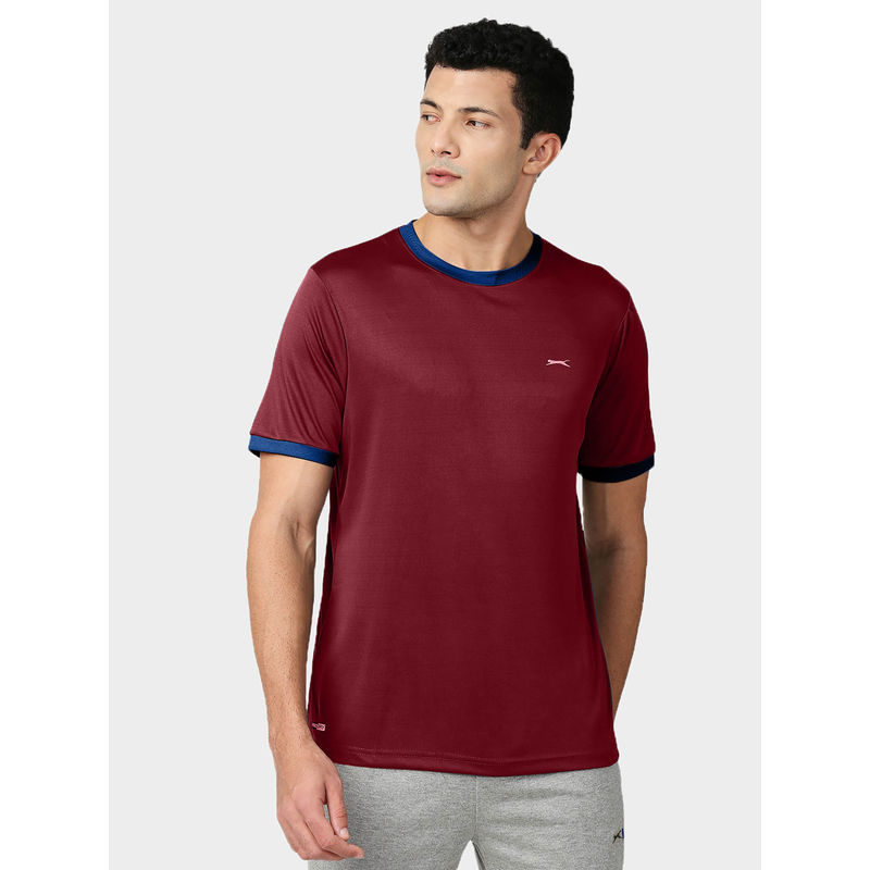 Black Panther Mens Burgundy Half Sleeves T-Shirt (2XL)