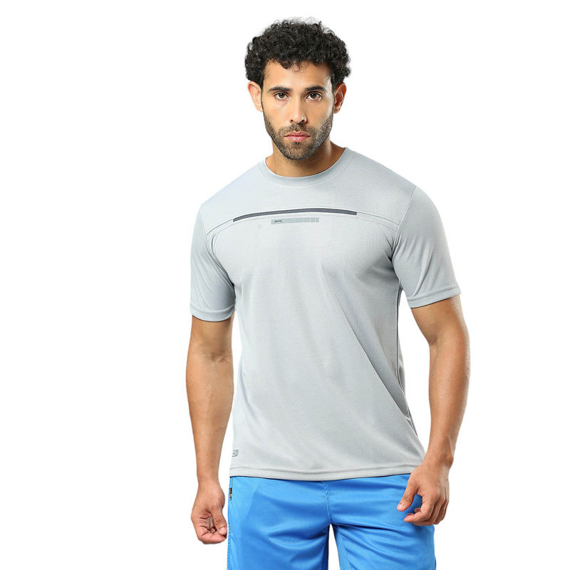 Black Panther Mens Grey Half Sleeves T-Shirt (XL)