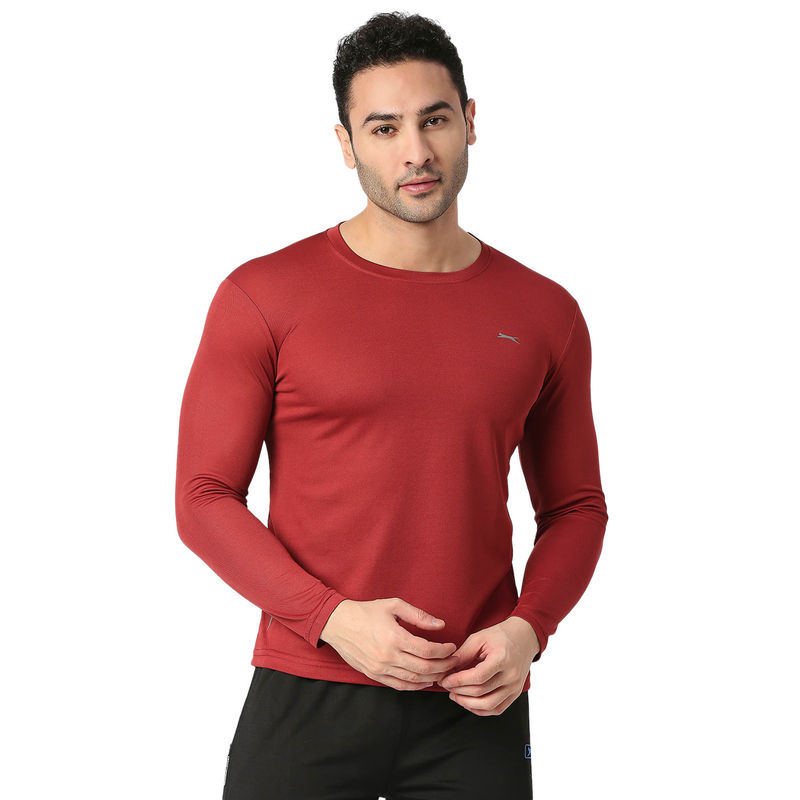 Black Panther Mens Burgundy Full Sleeves T-Shirt (L)