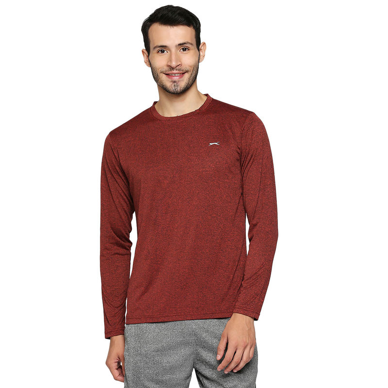 Black Panther Mens Rust Melange Full Sleeves T-Shirt (3XL)