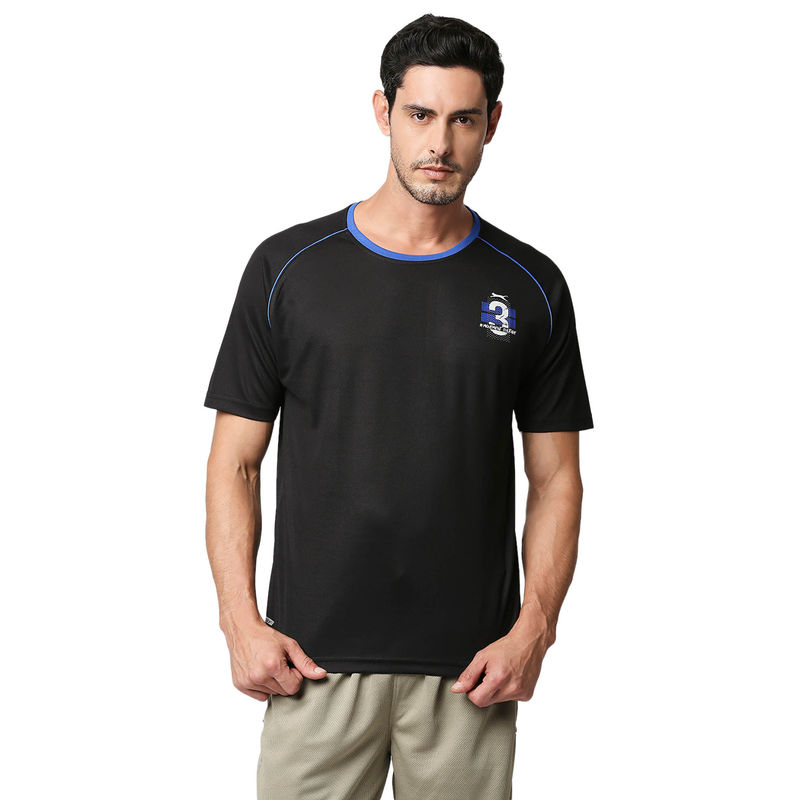 Black Panther Mens Black Half Sleeves T-Shirt (M)