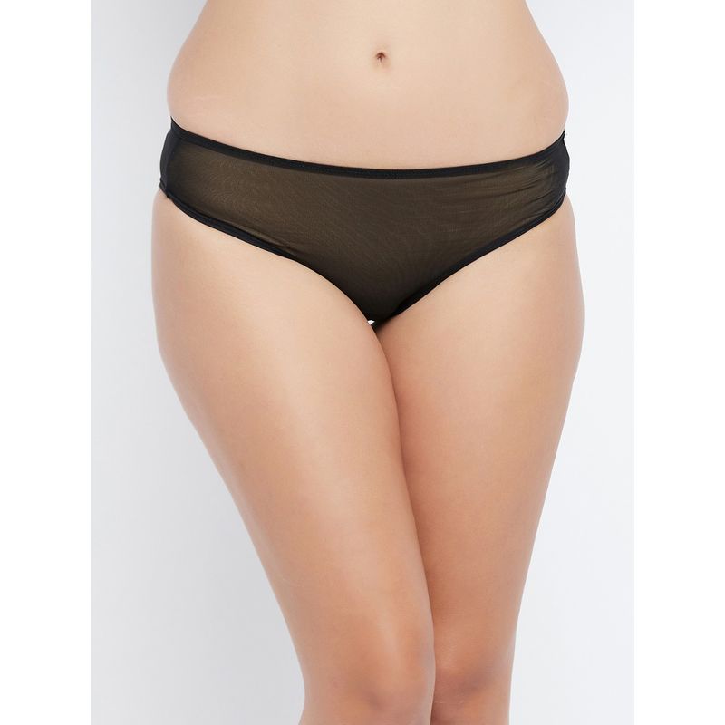 Clovia Powernet Low waist Outer elastic Bikini Panty (2XL)