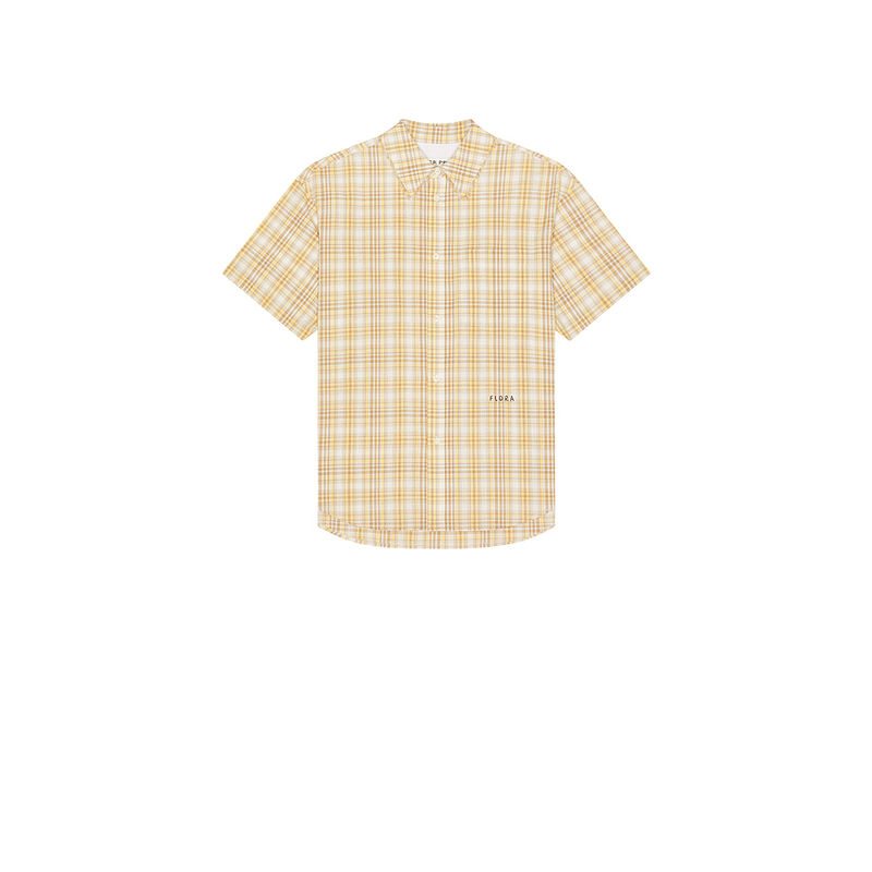 After Pray Madras Check Short Sleeve Shirt (M)
