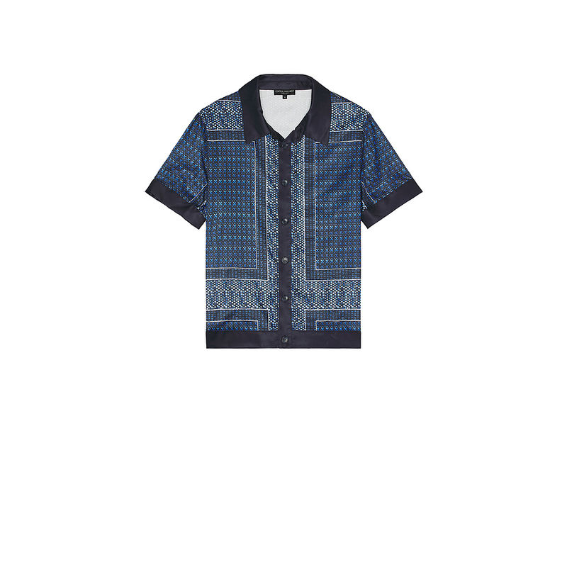 Central Park West Foulard Print Buttondown Shirt (S)