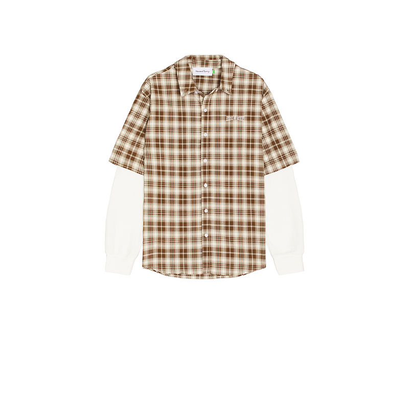 House of Sunny Double Layered Button Down Shirt (S)