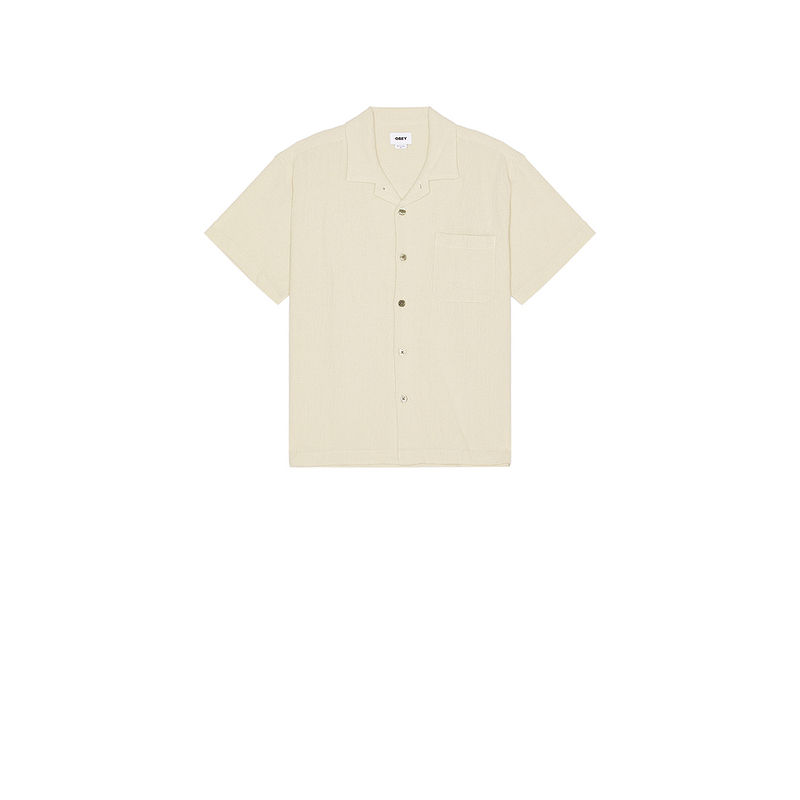 Obey Curtis Woven Seersucker Shirt (M)