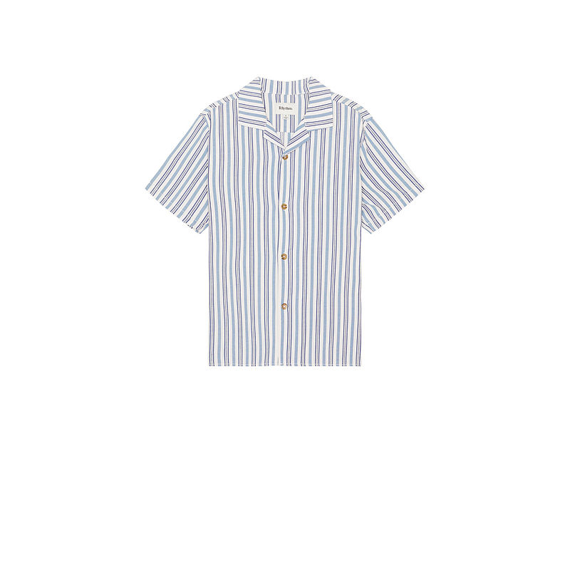 Rhythm Vacation Stripe Short Sleeve Shirt (S)