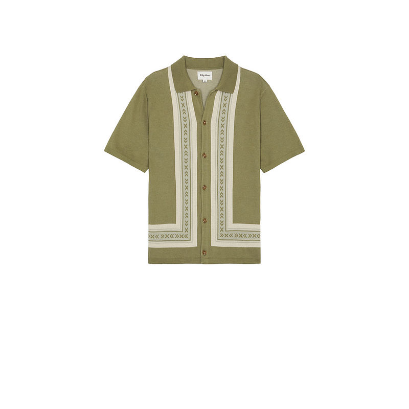 Rhythm Loma Knitted Short Sleeve Shirt (S)