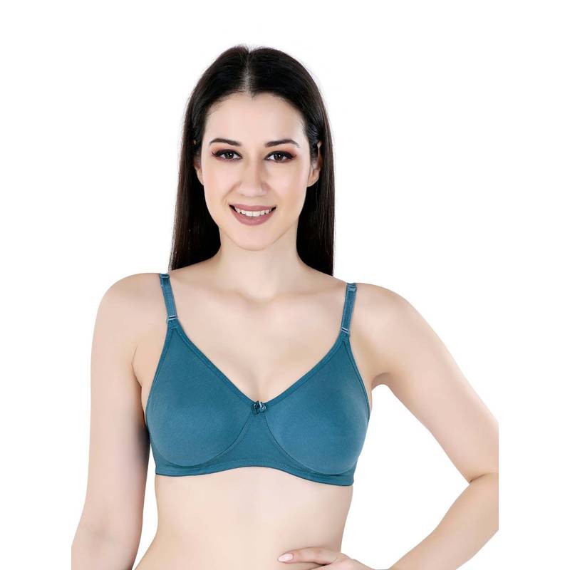 Bralux Everyday Comfort Non-Padded T-Shirt Bra - Airforce Blue (32B)
