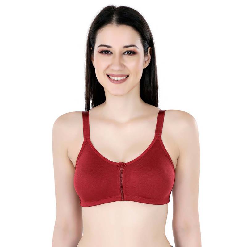 Bralux Easy Lounge Moulded T-Shirt Bra For Everyday Wear - Red (32C)