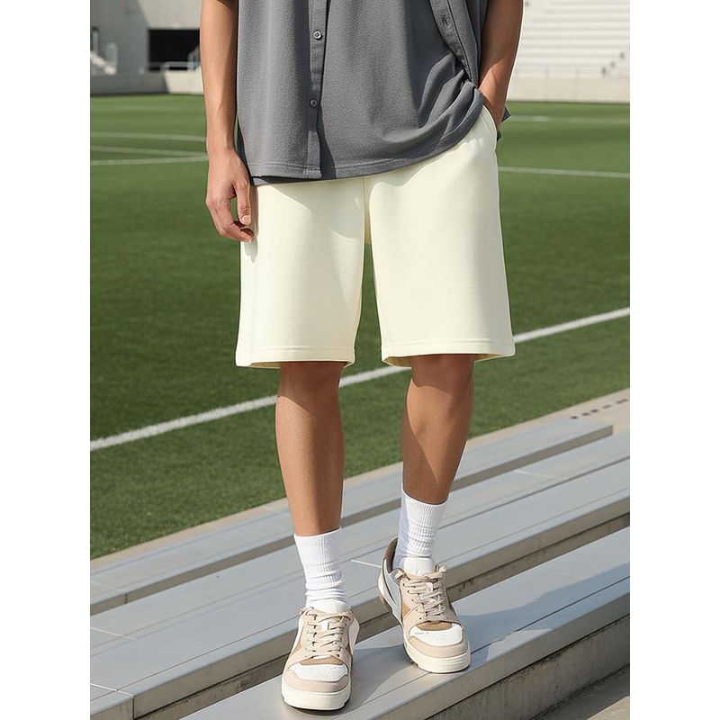 Bewakoof Men's Gardenia Oversized Shorts (S)